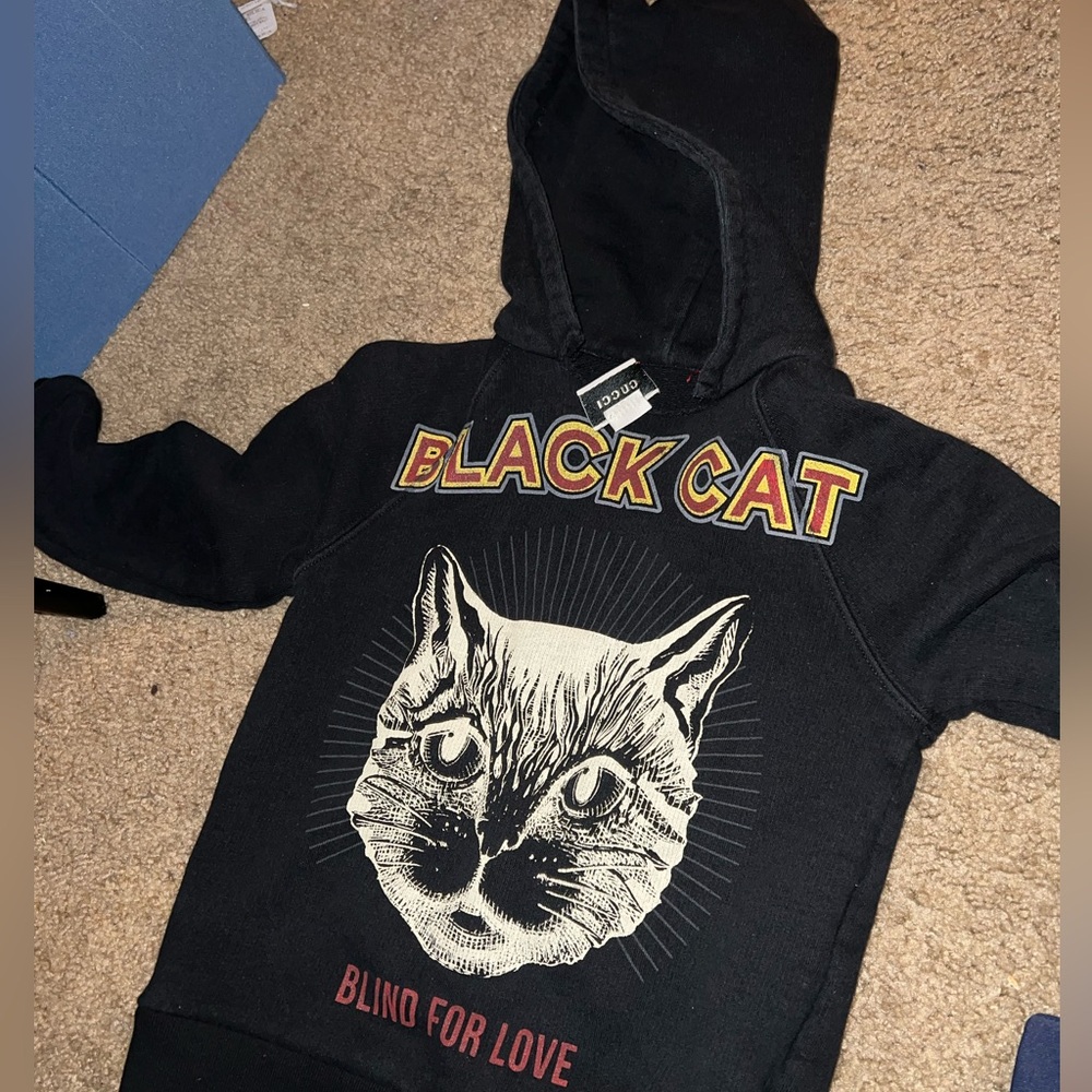 black kids gucci cat sweater